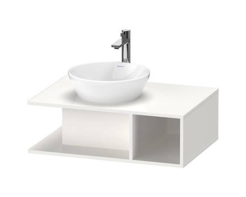 Duravit D-Neo Тумбочка подвесная компакт 80x55х26 см., раковина, 1 открытое отделение на правой стороне, цвет: белый высокоглянцевый. 2328400000,  DE492802222