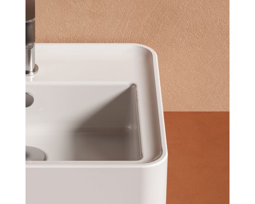 Artceram Rodolfo 80 Раковина накладная 80х45см., с 1 отв под., без слив перелива, покрытие saniglaze, цвет: белый. ROL001 01 34