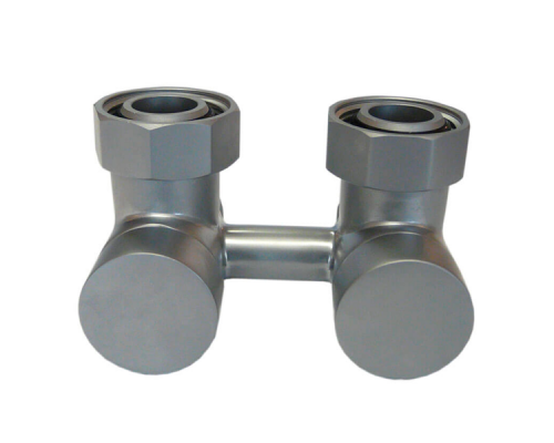 Узел подключения Schlosser 50 мм 3/4 x М22x1,5 угловой, Сатин 601000005