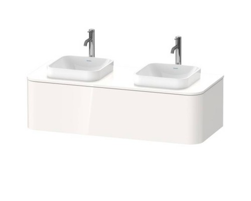 Duravit Happy D.2 Plus Тумба подвесная 130x55х35.4см, с 2 раковинами и 1 ящиком, цвет: белый глянцевый. 2359400000, HP4943B2222, HP032KB2222 Duravit Happy D.2 Plus Тумба подвесная 130x55х35.4см, с 2 раковинами и 1 ящиком, цвет: белый глянцевый. 2359400000, HP4943B2222, HP032KB2222