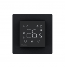 Комнатный термостат Ридан RSmart-SB с Wi-Fi подключением 230V, встраиваемый, черный 088L1143R