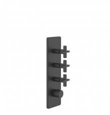 Gessi Inciso Смеситель для душа, встраиваемый, термостатический, резьба 3/4, внешняя часть, цвет: Black XL. 58226#299