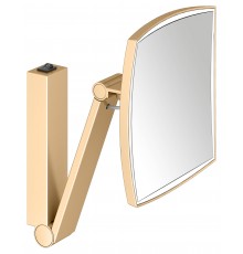 Косметическое зеркало Keuco iLook Move 17613259004 с подсветкой, телескопическое, поворотное, латунь шлифованная