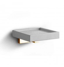 Bertocci Settecento Мыльница подвесная, цвет: белый матовый композит/золото. 145 0701 5000