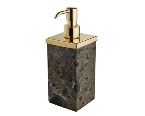 3SC Palace Marmo Дозатор настольный, цвет: мрамор Emperador dark/золото 24к. . PA01DAEMGD 3SC Palace Marmo Дозатор настольный, цвет: мрамор Emperador dark/золото 24к. . PA01DAEMGD