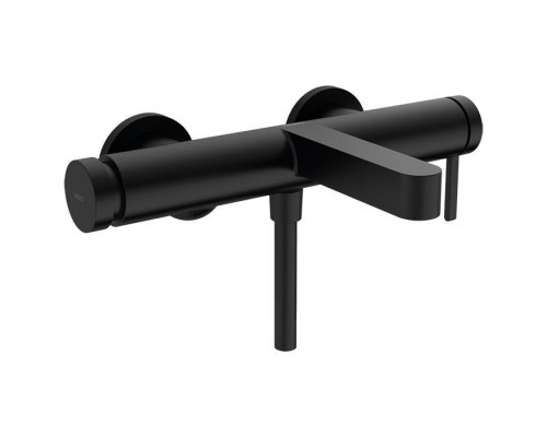 Hansgrohe Finoris Смеситель для ванны, настенный, цвет: черный матовый. 76420670 Hansgrohe Finoris Смеситель для ванны, настенный, цвет: черный матовый. 76420670