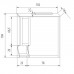 EBAN Singolo SX Зеркало 104x102 см, в раме со шкафчиком левым, цвет: pergamon