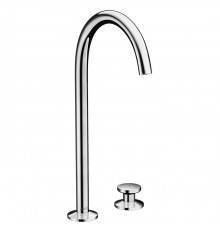 Axor One Смеситель для раковины, 2 отв., излив h260мм, Select, со сливом push-open, цвет: хром. 48060000