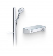 Душевой комплект Термостат Hansgrohe Ecostat Select 13171000 для душа + Гарнитур Raindance Select S 120 3jet Unica E 27648400
