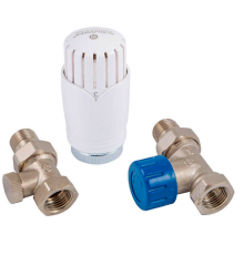 Комплект Schlosser DN15 GZ1/2 x GW1/2 проходной с термостатической головкой SH Diamant M30x1,5 SH 602200002