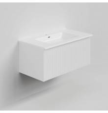 Тумба с раковиной La Fenice Terra 80 подвесная, bianca, раковина Slim Line 80 см