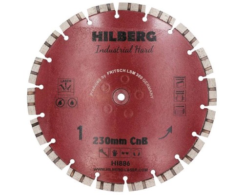 Диск алмазный Hilberg 230x2 Industrial Hard CnB HI886 Диск алмазный Hilberg 230x2 Industrial Hard CnB HI886