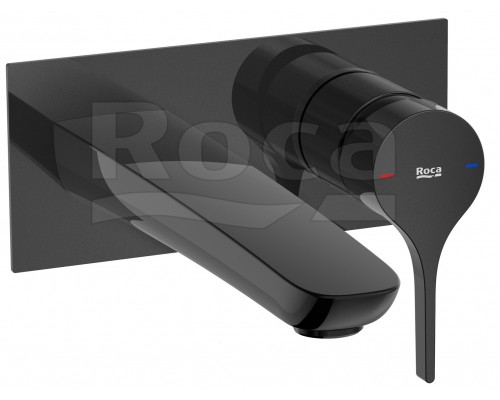 Roca 7.5A35.3.ACN.0 Insignia Смеситель для раковины 196 мм, настен., Titanium Black (внеш. монт ч 5A353ACN0