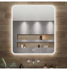Зеркало Aqua de Marco Amazon 80х90 см, с LED-подсветкой и антизапотевателем
