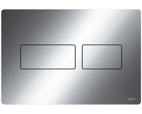 TECEsolid 9240431 Панель смыва, 2 объёма, 220х150х6 мм, металл, хром глянцевый 9240431