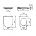 Ideal Standard Blend Curve Сиденье для унитаза, цвет: белый. T520801