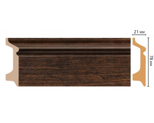Плинтус напольный DECOMASTER D122-966ДМ (78*21*2400мм) Плинтус напольный DECOMASTER D122-966ДМ (78*21*2400мм)