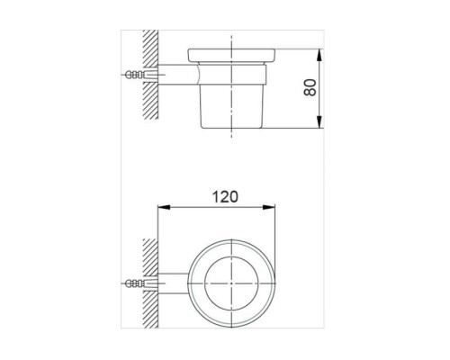 Cisal System Стакан подвесной, цвет: матовое стекло/черный матовый. SY09050040 Акция Cisal System Стакан подвесной, цвет: матовое стекло/черный матовый. SY09050040 Акция