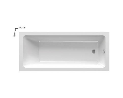 Ravak 10deg; Slim Ванна 170х75см, встраиваемая, цвет: белый. CA71300000