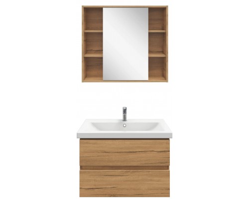Мебель для ванной комнаты SanStar Lavanti 80 дуб вотан, раковина Como 80