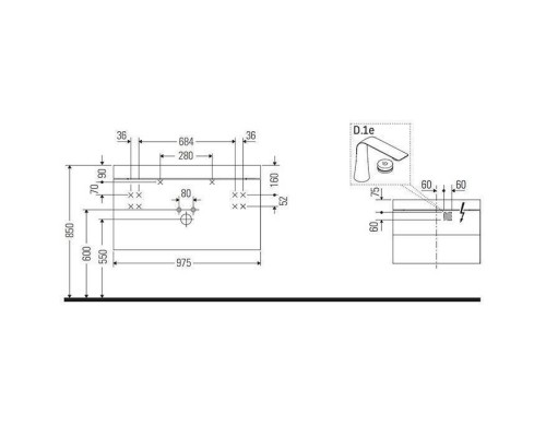 Duravit Happy D.2 Plus Тумба подвесная 97.5х49х46.8см, c-shaped с раковиной, с 1 отв., 2 ящика, выпуск и сифон в комплекте, цвет: белый глянцевый. HP4348O2222 Duravit Happy D.2 Plus Тумба подвесная 97.5х49х46.8см, c-shaped с раковиной, с 1 отв., 2 ящика, выпуск и сифон в комплекте, цвет: белый глянцевый. HP4348O2222
