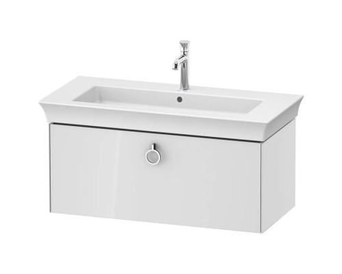 Duravit White Tulip Тумбочка подвесная 98.4x45.8х41см., раковина, 1 ящик с ручкой, цвет: белый высокоглянцевый. 2363100000, WT425208585 Duravit White Tulip Тумбочка подвесная 98.4x45.8х41см., раковина, 1 ящик с ручкой, цвет: белый высокоглянцевый. 2363100000, WT425208585
