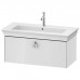 Duravit White Tulip Тумбочка подвесная 98.4x45.8х41см., раковина, 1 ящик с ручкой, цвет: белый высокоглянцевый. 2363100000, WT425208585