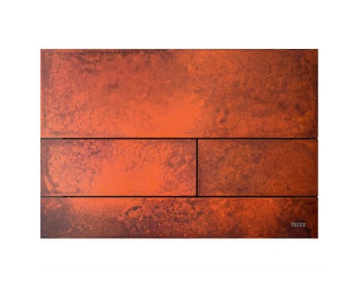 TECEsquare II, панель смыва с двумя клавишами металлическая, цвет: Ржавая сталь. 9240845