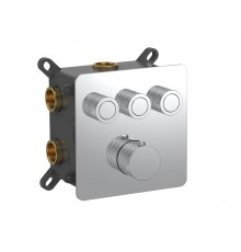 AQM8812CR Встр. термостат на 3 п. с регулировкой напора в комп. с внутр. частью, хром AQM8812CR