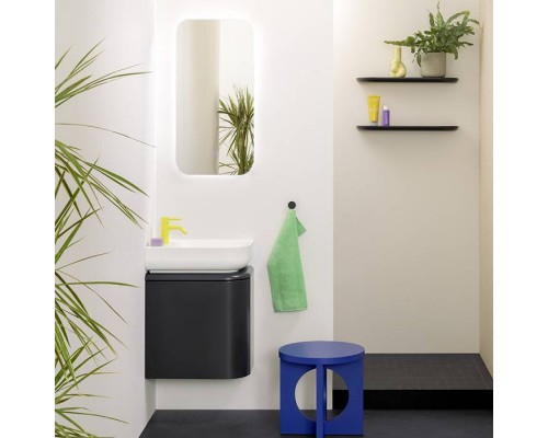 Burgbad B.ME Комплект мебели 50х34х64см., DX, подвесной, 1 дверца, c раковиной, с 1 отв., цвет: Anthrazit матовый. SGUC050RF5988G0126C0037*1, SIIN040 Burgbad B.ME Комплект мебели 50х34х64см., DX, подвесной, 1 дверца, c раковиной, с 1 отв., цвет: Anthrazit матовый. SGUC050RF5988G0126C0037*1, SIIN040