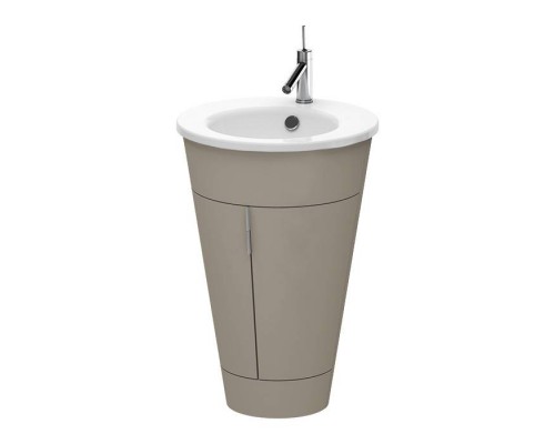 Duravit Starck 1 Тумба напольная 60x56xh82.5см, с раковиной , подсветка LED, цвет: stone grey satin matt. 0406580000,  S1970400000,  S1952009292