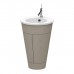 Duravit Starck 1 Тумба напольная 60x56xh82.5см, с раковиной , подсветка LED, цвет: stone grey satin matt. 0406580000,  S1970400000,  S1952009292