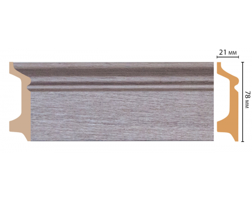 Плинтус напольный DECOMASTER D122-77ДМ (78*21*2400мм) Плинтус напольный DECOMASTER D122-77ДМ (78*21*2400мм)