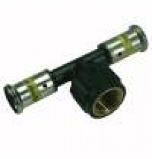 Фитинги под пресс-инструмент Тройник ВР, ПВДФ пресс (газ), 40x1x40 HE 13PKG-400640