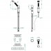 THG Dragon Sun Ручной душ на борт ванны, 2 отв., цвет: золото/хрусталь. U5D-F01-6532/60A