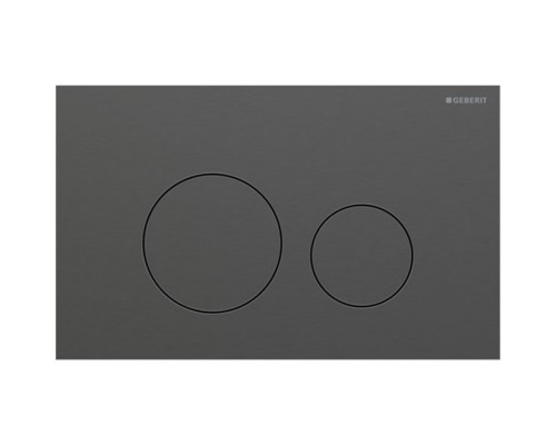 Geberit Sigma40 Клавиша для двойного смыва, круглая: Хромированный черный. 115.628.QD.1