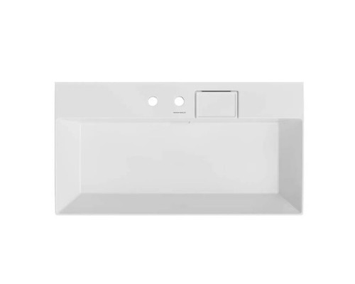 Kerama Marazzi Logica Раковина подвесная, 90х48см., с 2 отв., цвет: белый глянцевая. LO.wb.90.2 Kerama Marazzi Logica Раковина подвесная, 90х48см., с 2 отв., цвет: белый глянцевая. LO.wb.90.2