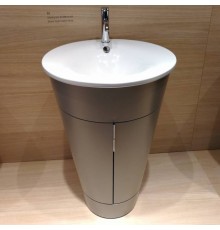 Duravit Starck 1 Тумба напольная 60x56xh82.5см, с раковиной , подсветка LED, цвет: stone grey satin matt. 0406580000,  S1970400000,  S1952009292