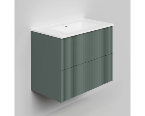 Тумба под раковину La Fenice TERRA Twin Grigio серо-зелёная матовая 80 см Тумба под раковину La Fenice TERRA Twin Grigio серо-зелёная матовая 80 см