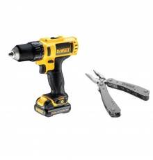 Шуруповерт аккумуляторный DeWalt DCD710C2P+мультитул