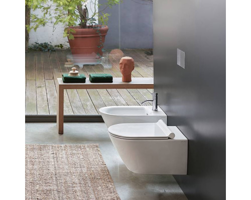 Catalano Zero Унитаз подвесной 55х35см, безободковый, цвет белый глянцевый. 0111550001,  9056060000