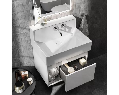 Kerama Marazzi Logica M Тумба подвесная 65x50см, с раковиной, цвет: белоснежный. LOG.M.65\WHT,  LO.M.wb.65