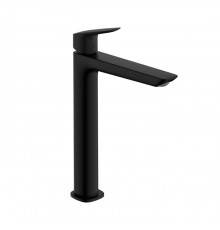 Hansgrohe Logis Смеситель для раковины, однорычажный, 240 Fine, со сливным гарнитуром, цвет: матовый черный. 71257670