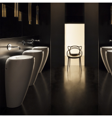 Laufen Alessi One Раковина пристенная 52х53х85 см, без отв., покрытие LLC, цвет: белый. 8.1197.1.400.109.1