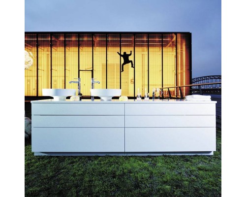 Burgbad Crono Раковина 45 см, без отв., накладная, круглая, цвет: белый. MBA0030 C0001*0