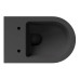 Alice Hide Round Унитаз 57х37см., подвесной, безободковый, с сиденьем и крышкой с микролифтом, с набором для крепления, цвет: чёрный матовый. 31170108SET