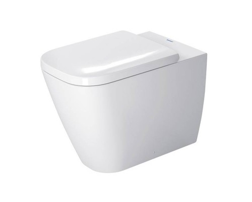 Duravit Happy D.2 Унитаз напольный 57х36.5см., пристенный вариант, для независимого подключения воды, включая крепление, HygieneGlaze, цвет: белый. 2159092000
