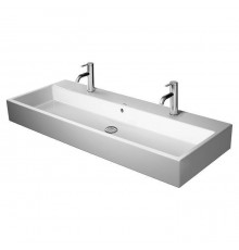 Duravit Vero Air Раковина 120х47см., подвесная, c 2 отв., с переливом, шлифованная, цвет: белый. 2350120024