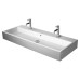 Duravit Vero Air Раковина 120х47см., подвесная, c 2 отв., с переливом, шлифованная, цвет: белый. 2350120024
