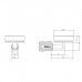 Gessi Emporio accessories Мыльница, подвесная, сатинированное стекло, цвет: Finox Brushed Nickel. 38803#149
